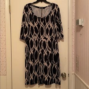 MM2 black and cream dress 1X